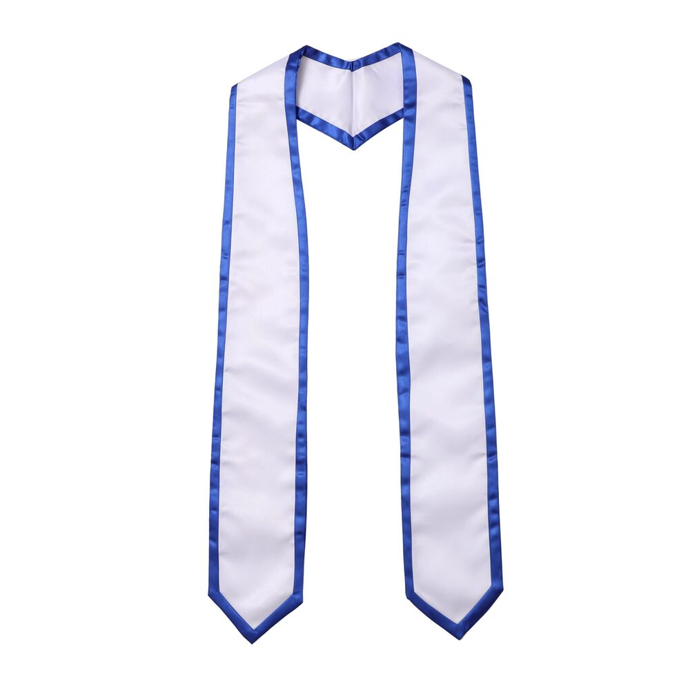 8844 Unisex Graduation Stole Classic End with Trim Graduation Sash